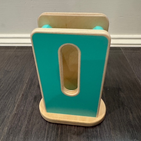 NWT Lovevery Colorful Wooden Stacking Toy with Push and Play Piece - Picture 2 of 6